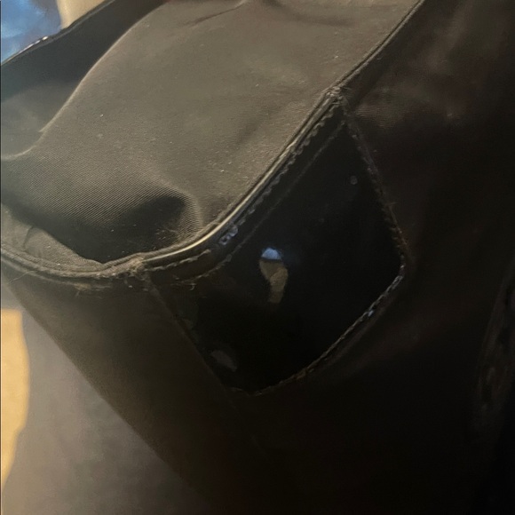 Tory Burch Black Nylon Logo Tote - Picture 8 of 12